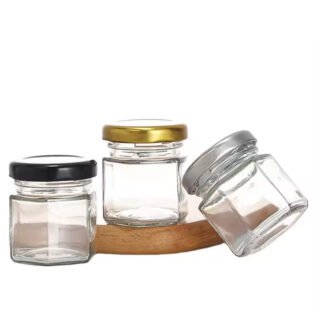 Alternative view of Wholesale Various Sizes Shaped Glass Jar (20pcs）