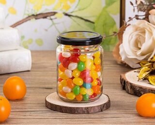 Bulk Round Glass Containers Glass Jars with Lids (30pcs)