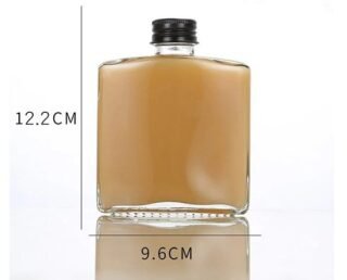 Alternative view of Rectangular Glass Beverage Bottles (20PCS)