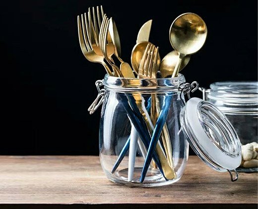 Glass Storage Containers with Stainless Steel Lid (10pcs) - Image 5